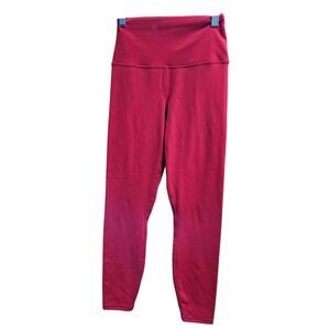 TSLA Red Yoga Pants High‎ Waist Workout Leggings Athleisure Activewear Small